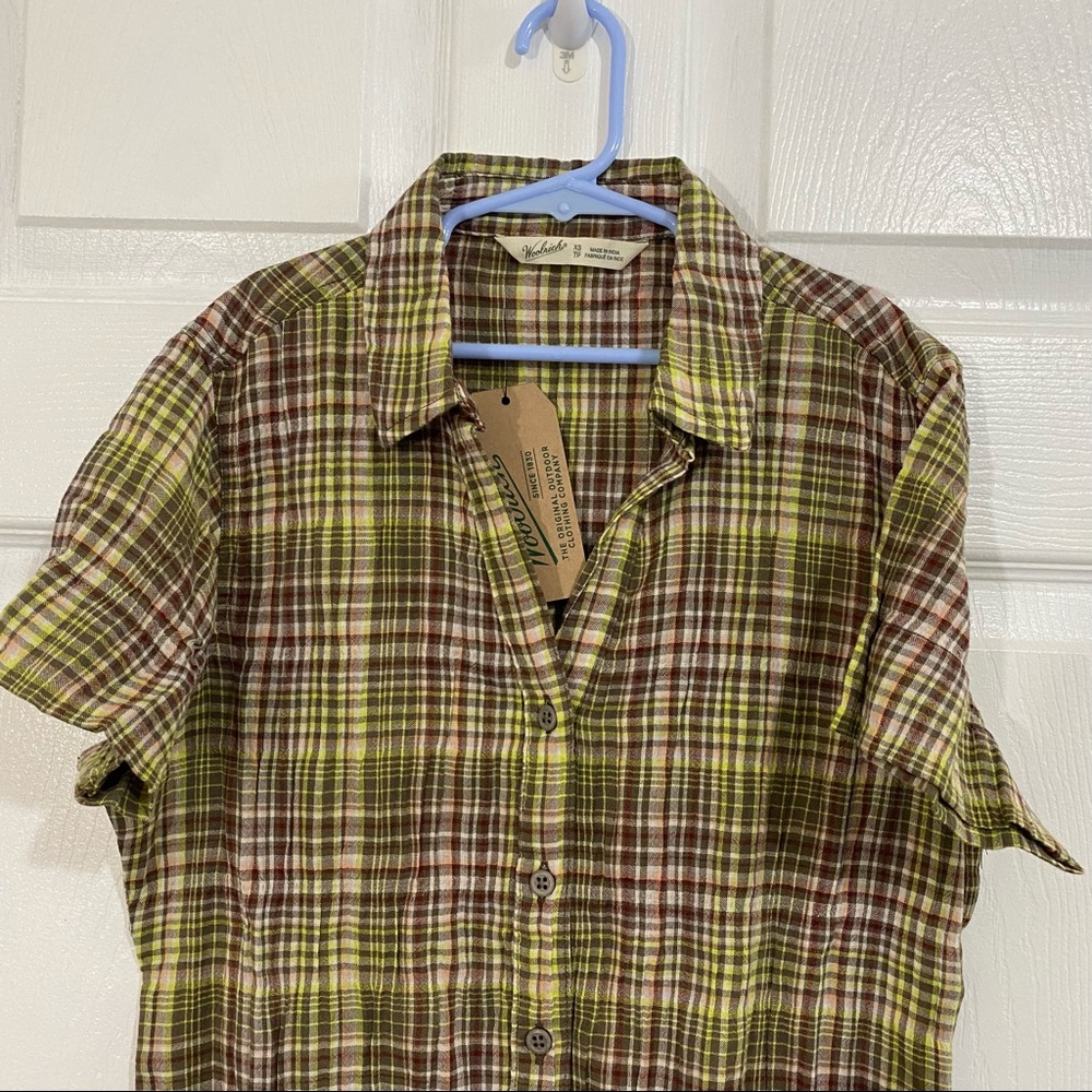 Woolrich Carabelle Plaid Button Down Shirt XS - Picture 4 of 5
